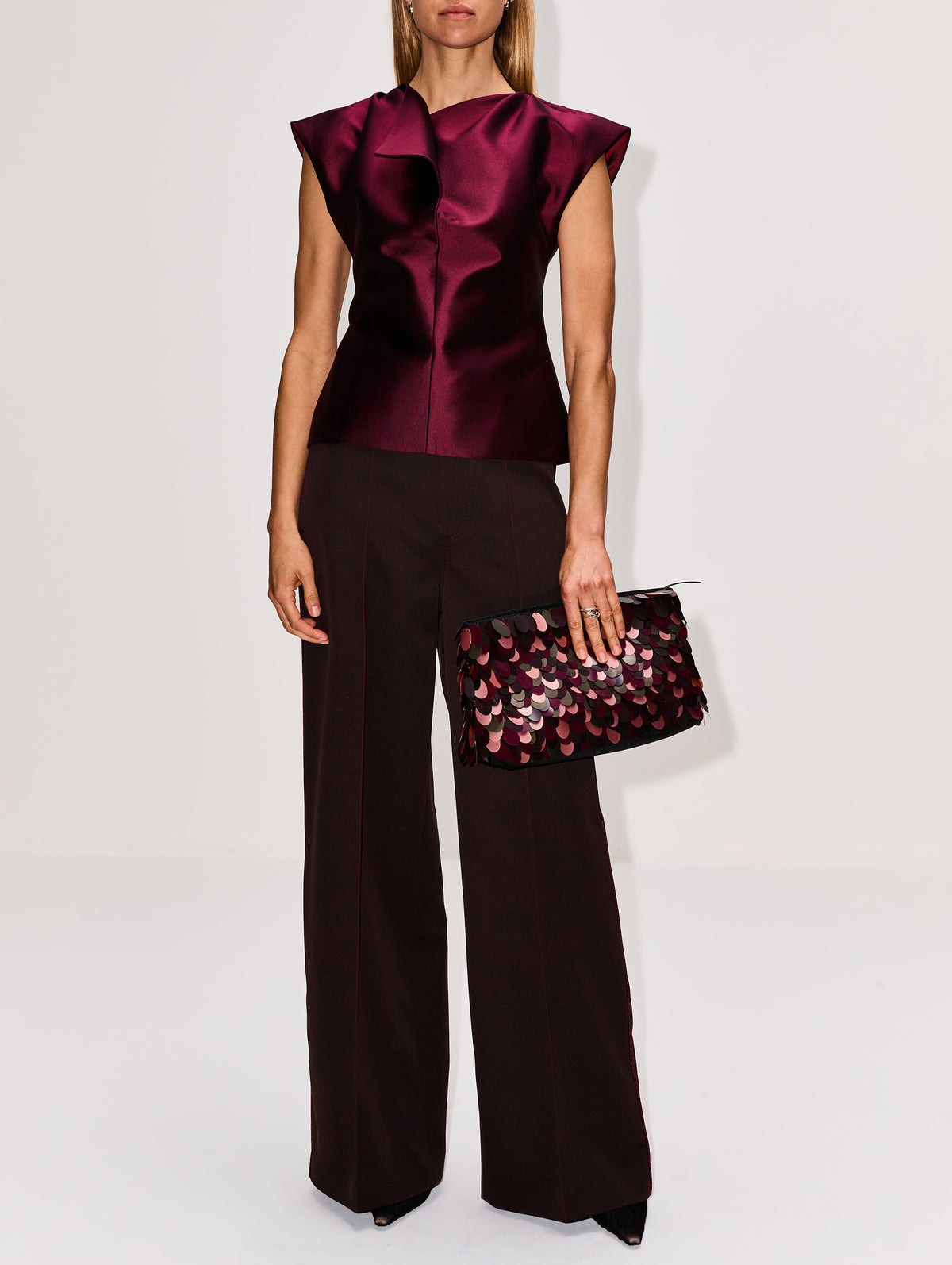 Silk Peel Top,CHRISTOPHER JOHN ROGERS,RADDICHIO,Image 2