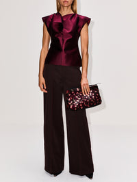 Silk Peel Top,CHRISTOPHER JOHN ROGERS,RADDICHIO,Image 2