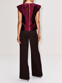 Silk Peel Top,CHRISTOPHER JOHN ROGERS,RADDICHIO,Image 3