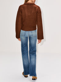 Amelia U Neck Sweater,ELYSEWALKER LABEL,CINNAMON,Image 6