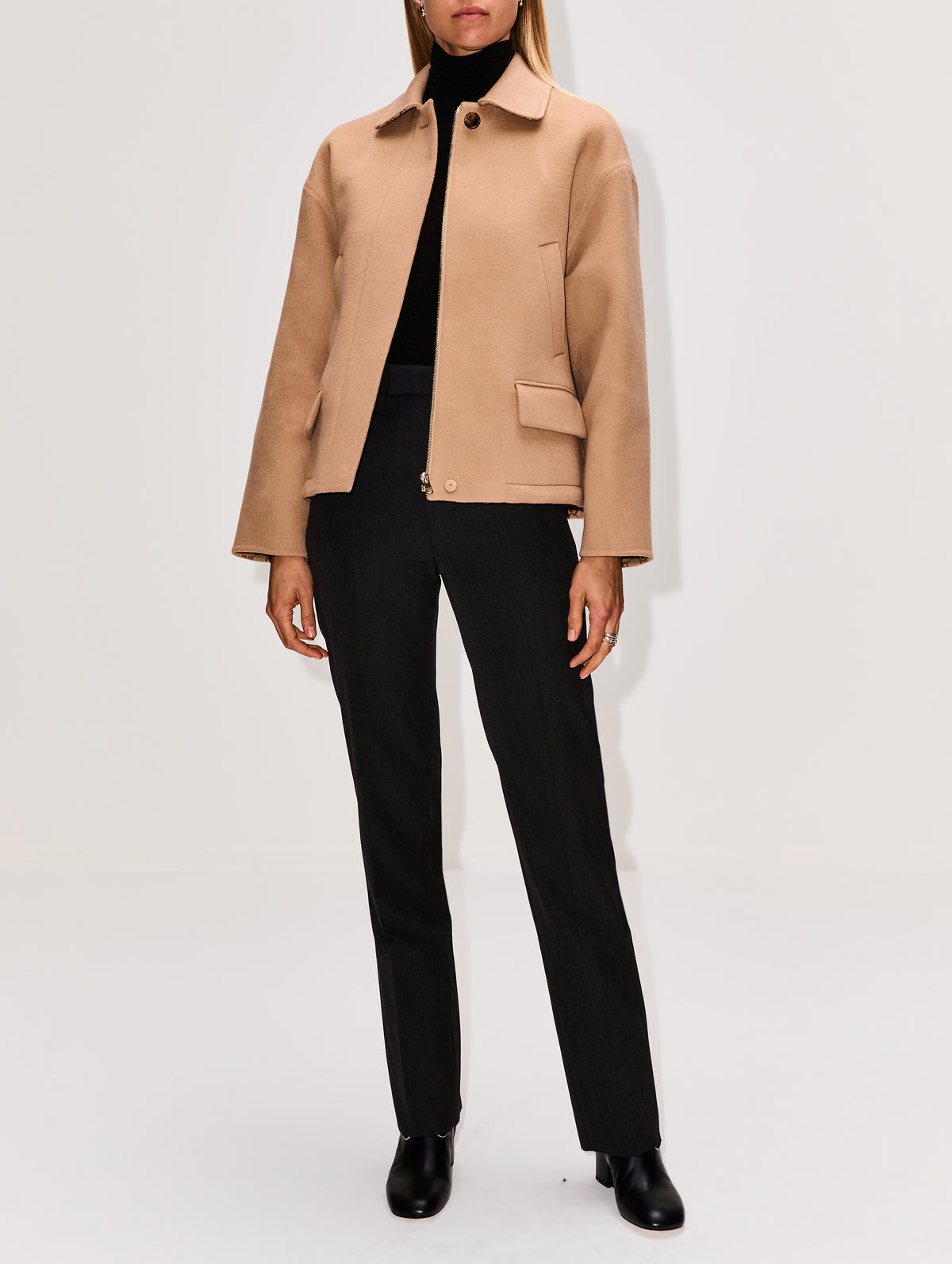 GG Double Coat,GUCCI,CAMEL/BROWN,Image 2