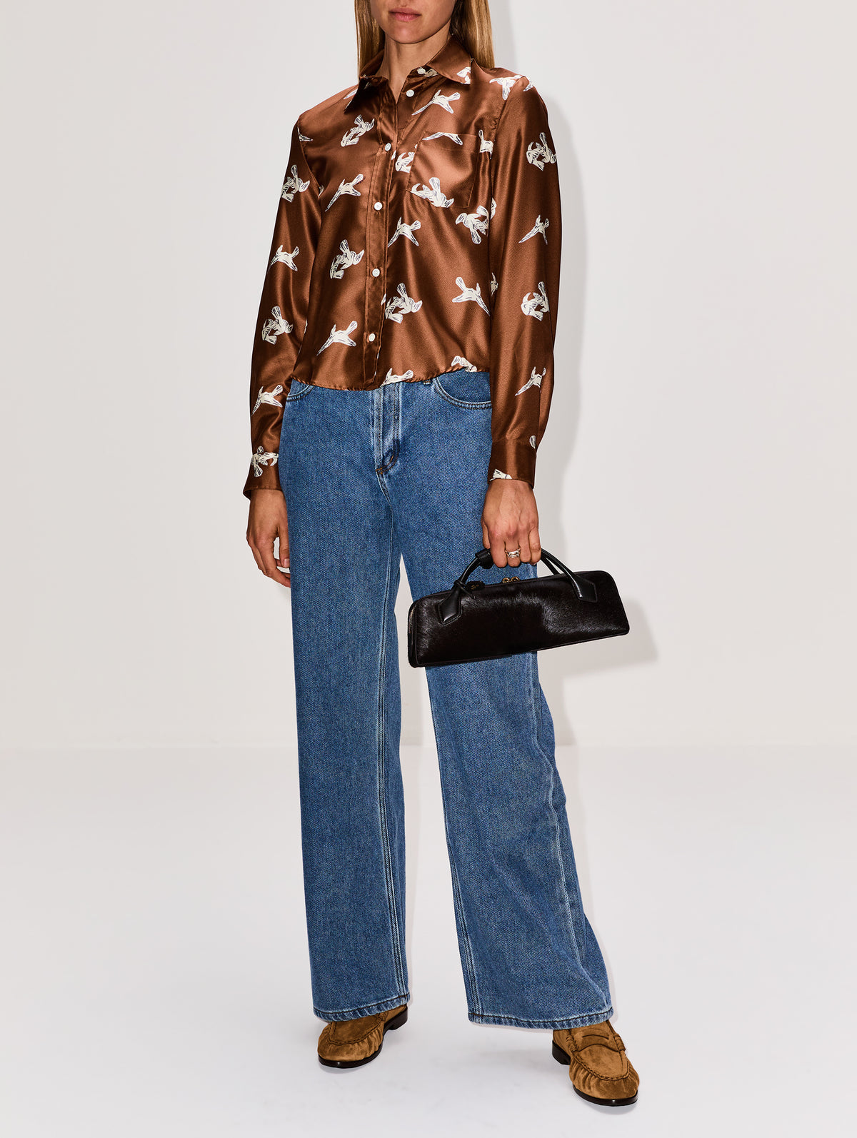 Ravens Printed Shirt,MARNI,MAROON,Image 2