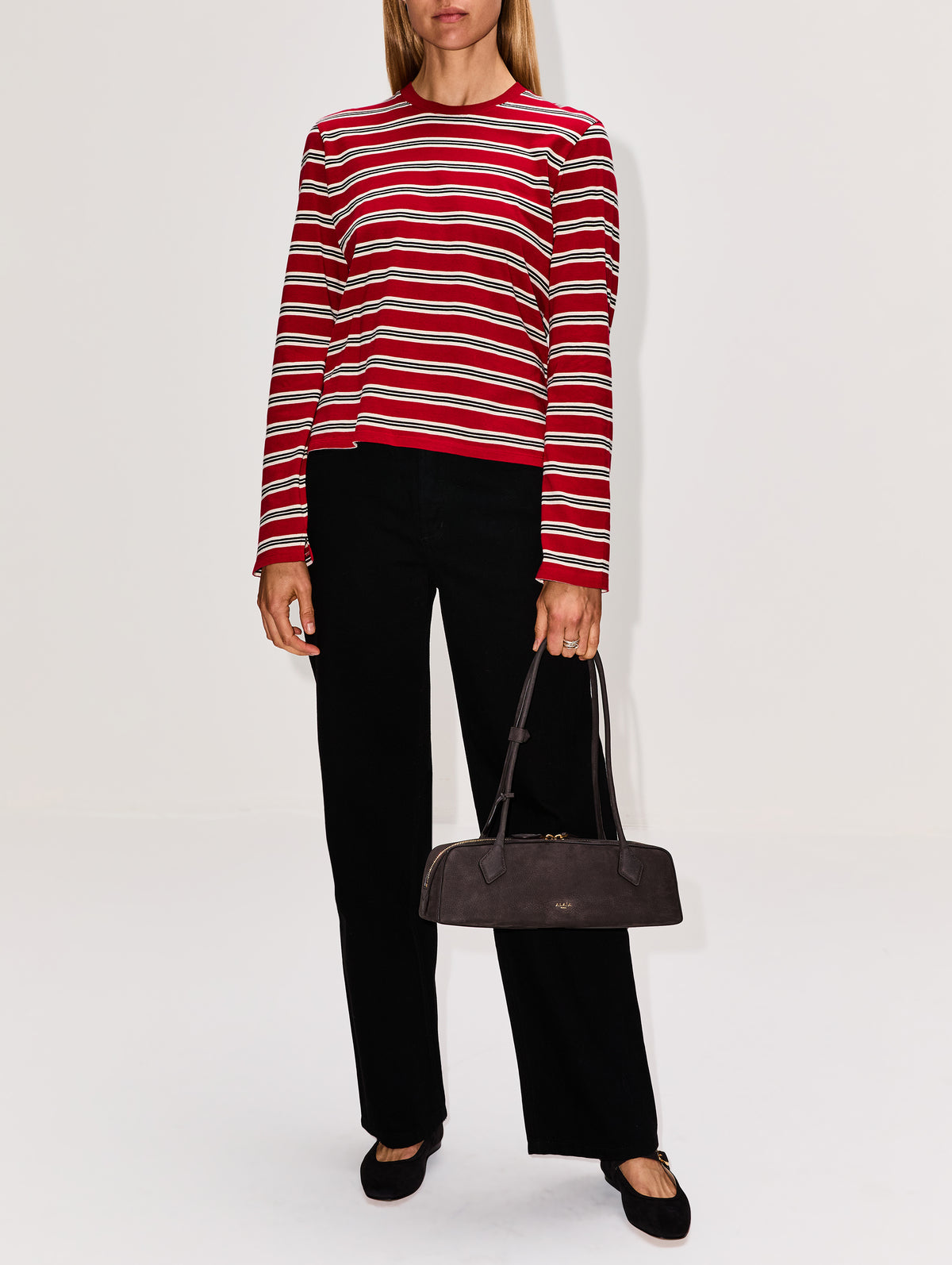 Le Teckel Bag,ALAIA,ANTHRACITE,Image 2