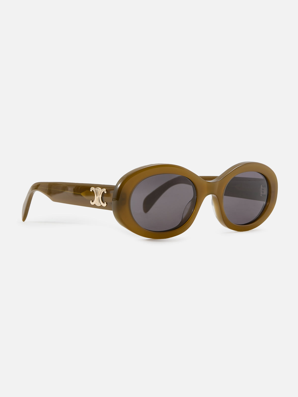 Triomphe Sunglasses,CELINE EYEWEAR,SHINY OLIVE,Image 2