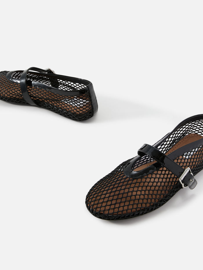 Ballet Flat,ALAIA,NOIR,Image 1