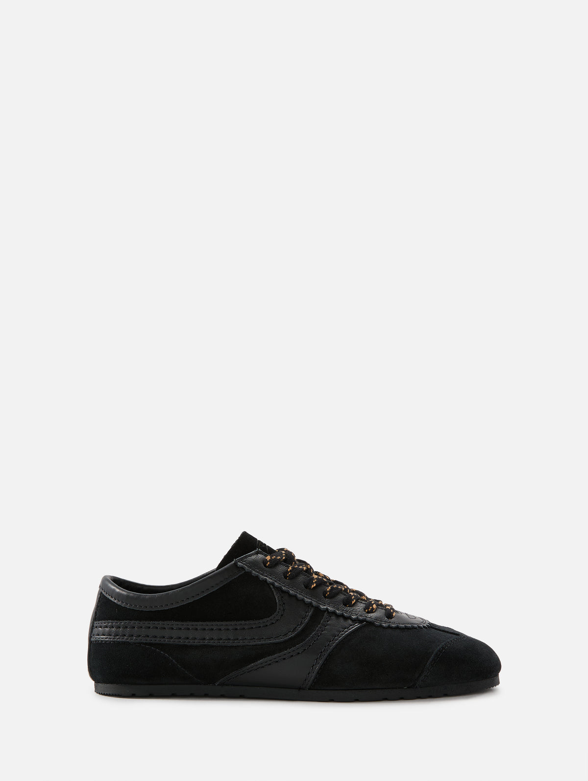 Suede Low Top,DRIES VAN NOTEN,BLACK,Image 1