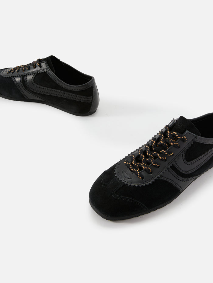 Suede Low Top,DRIES VAN NOTEN,BLACK,Image 1