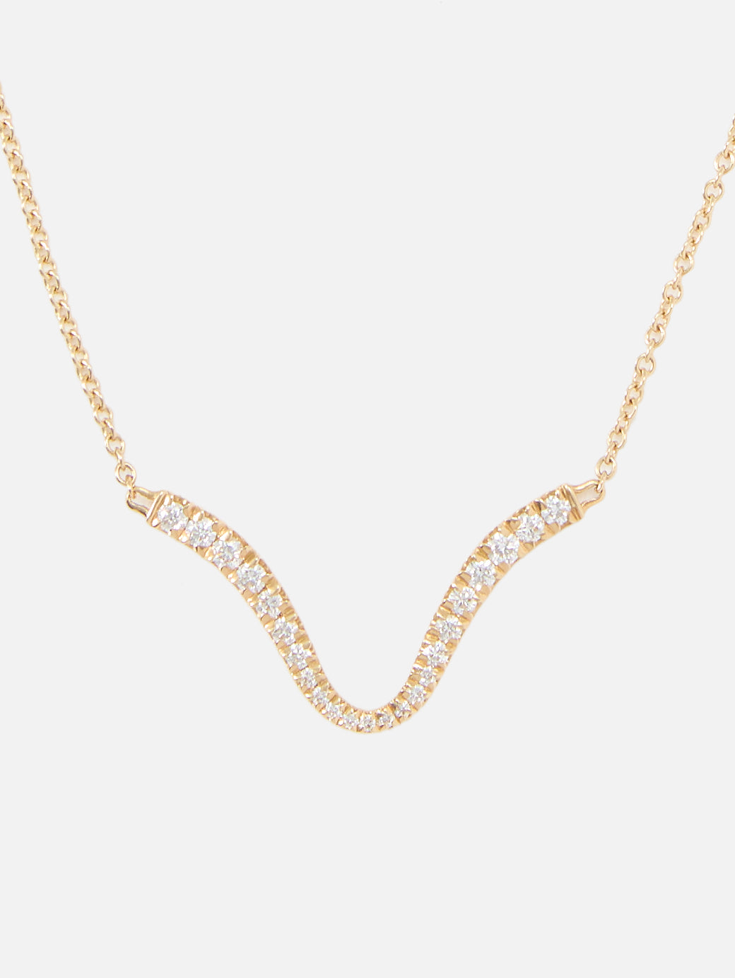 Clara Curved Pendant,MELISSA KAYE,YELLOW GOLD,Image 1