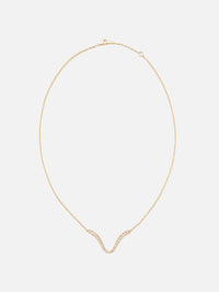 Clara Curved Pendant,MELISSA KAYE,YELLOW GOLD,Image 2