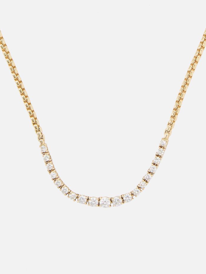 Graduated Diamond Necklace,SHYLEE ROSE,YELLOW GOLD,Image 1