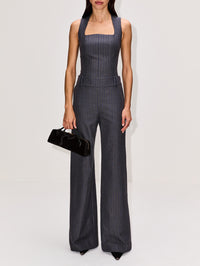 Maryam Pant,AMIR TAGHI,CHARCOAL/CERULE,Image 2