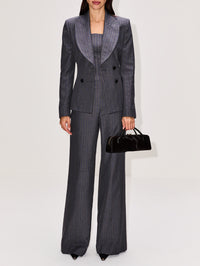 Dottie Blazer,AMIR TAGHI,CHARCOAL/CERULE,Image 2