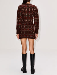 Western Fair Isle Sweater,CALLE DEL MAR,CHOCOLATE MULTI,Image 3