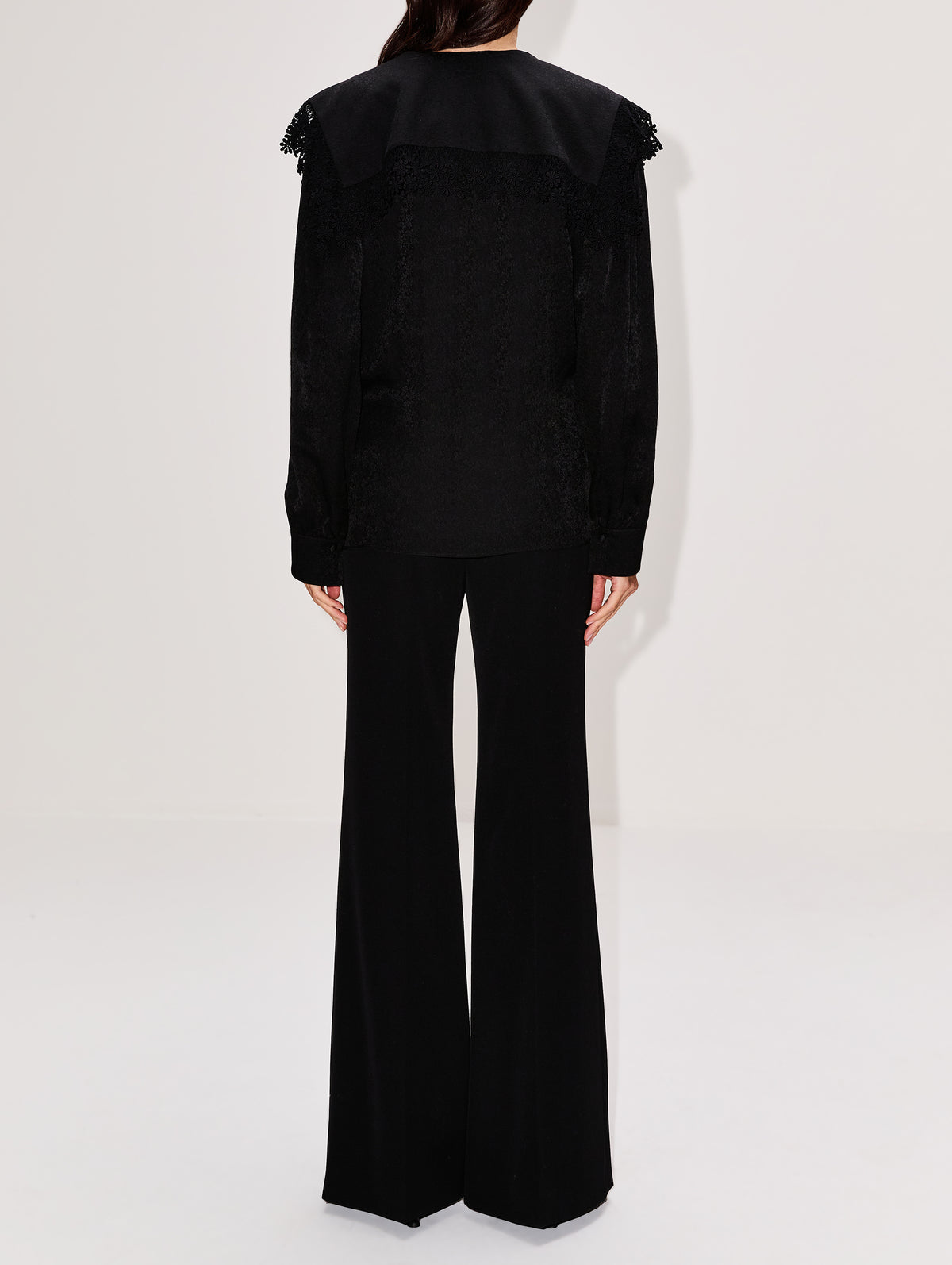 Fringe Top,CHLOÉ,BLACK,Image 3