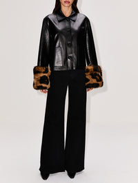 Turn-Up Jacket,LOEWE,BLACK,Image 2