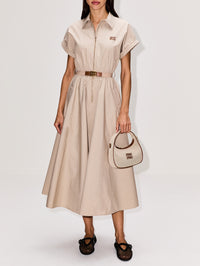 Wander Canvas Bag,MIU MIU,NATURAL/BRANDY,Image 2