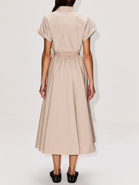 Panama Belted Dress,MIU MIU,CALCE,Image 4