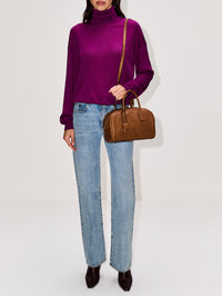 Small Boston Saddle Bag,SAINT LAURENT,TOASTED BROWN,Image 2