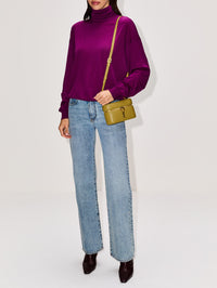 Gaby Vanity Bag,SAINT LAURENT,DARK CHARTREUSE,Image 2