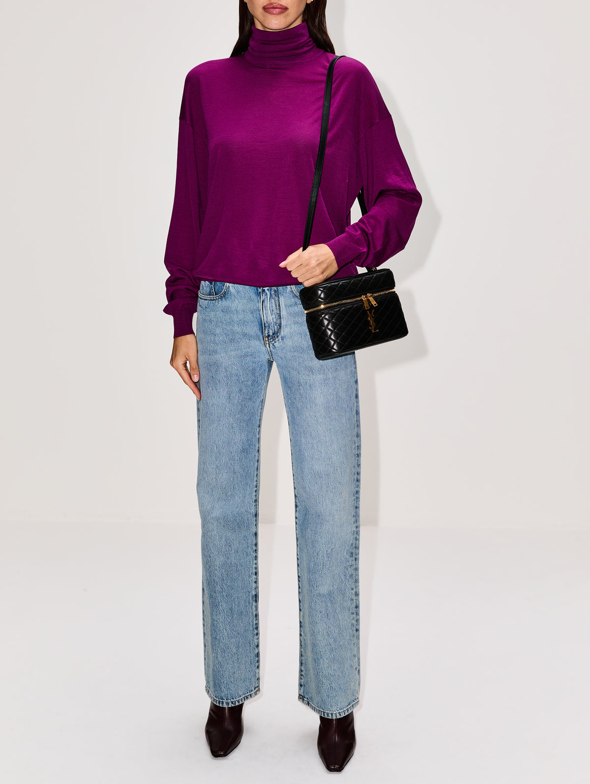 Gaby Vanity Bag,SAINT LAURENT,NOIR,Image 2