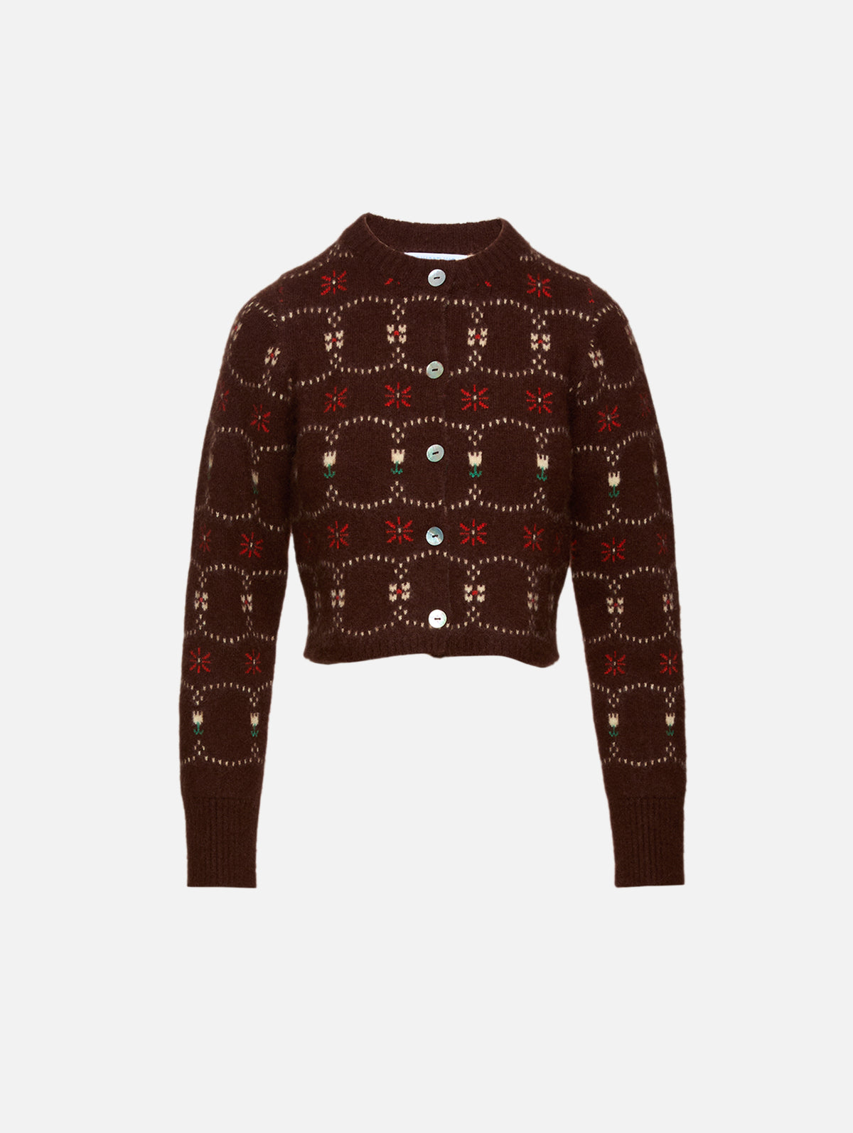 Western Fair Isle Sweater,CALLE DEL MAR,CHOCOLATE MULTI,Image 1