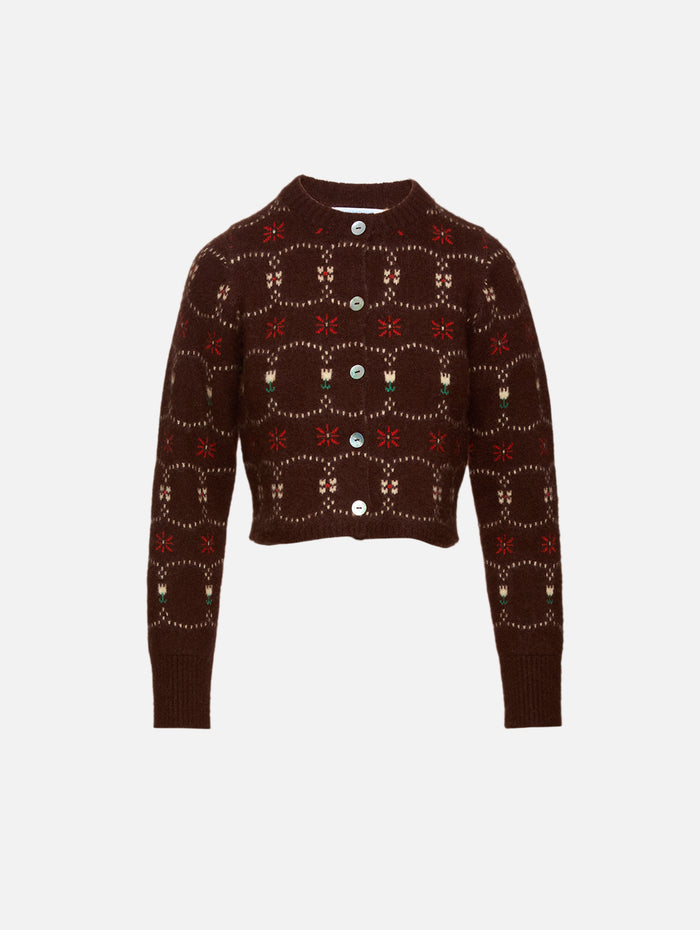 Western Fair Isle Sweater,CALLE DEL MAR,CHOCOLATE MULTI,Image 1