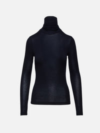 Pascale Turtleneck Top,AGOLDE,NAVY,Image 1