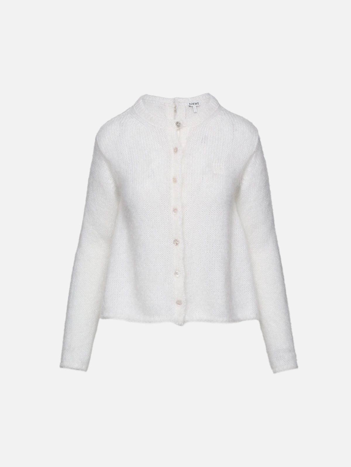 Flare Cardigan,LOEWE,WHITE,Image 1