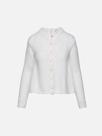 Flare Cardigan,LOEWE,WHITE,Image 1