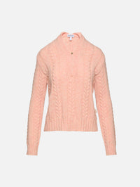 Keyhole Sweater,LOEWE,PINK,Image 1