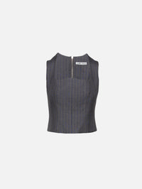 Vivian Top,AMIR TAGHI,CHARCOAL/CERULE,Image 1