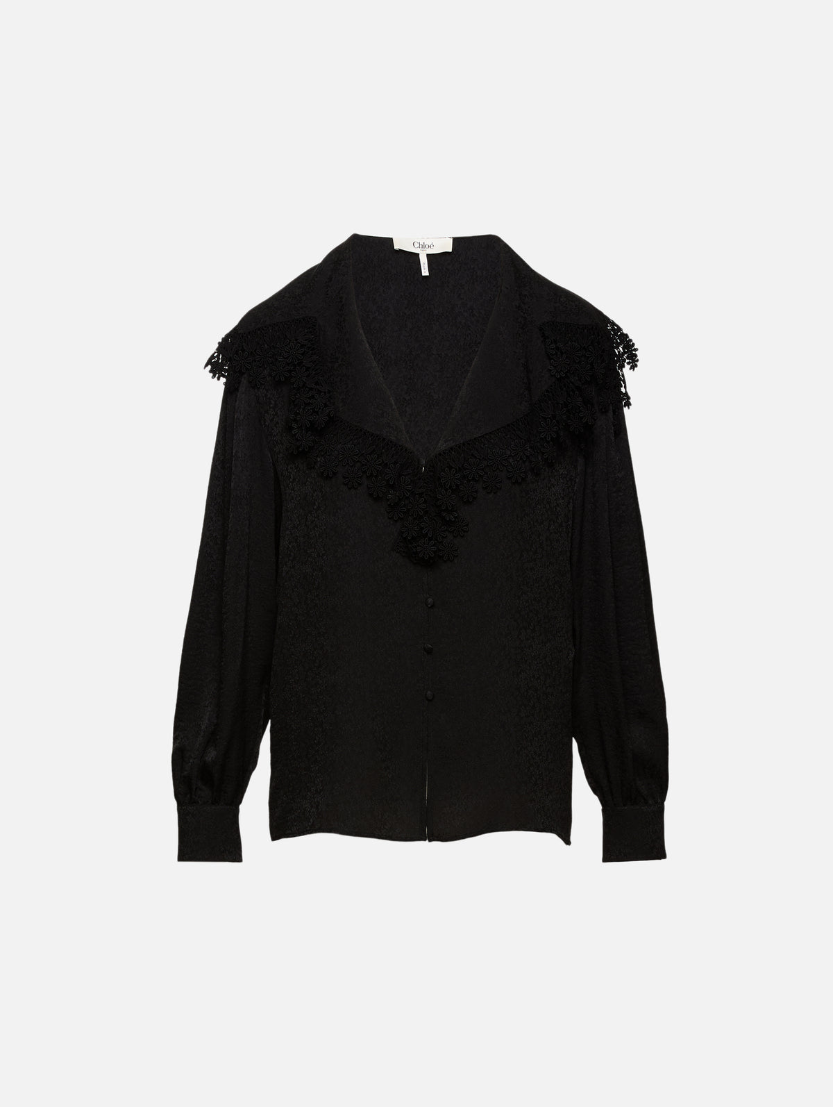 Fringe Top,CHLOÉ,BLACK,Image 1