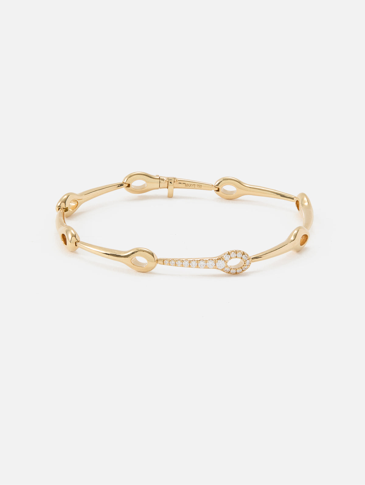 Lola Needle Bracelet,MELISSA KAYE,YELLOW GOLD,Image 1