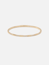 Alternating Diamond Flex Bangle,ZOE CHICCO,YELLOW GOLD,Image 1
