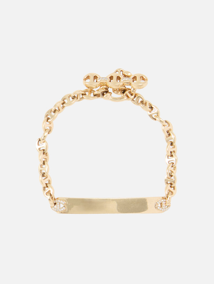 3mm Monogram Plate Bracelet,HOORSENBUHS,YGWD,Image 1