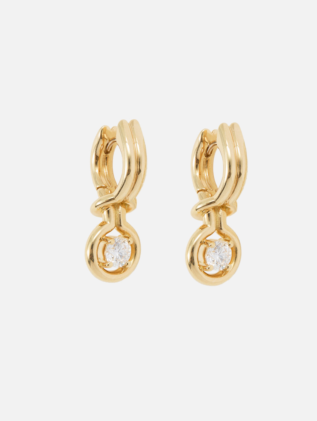 Rocky Earring Small,MELISSA KAYE,YELLOW GOLD,Image 1