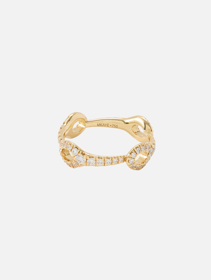 Lola Needle Ring Small,MELISSA KAYE,YELLOW GOLD,Image 1