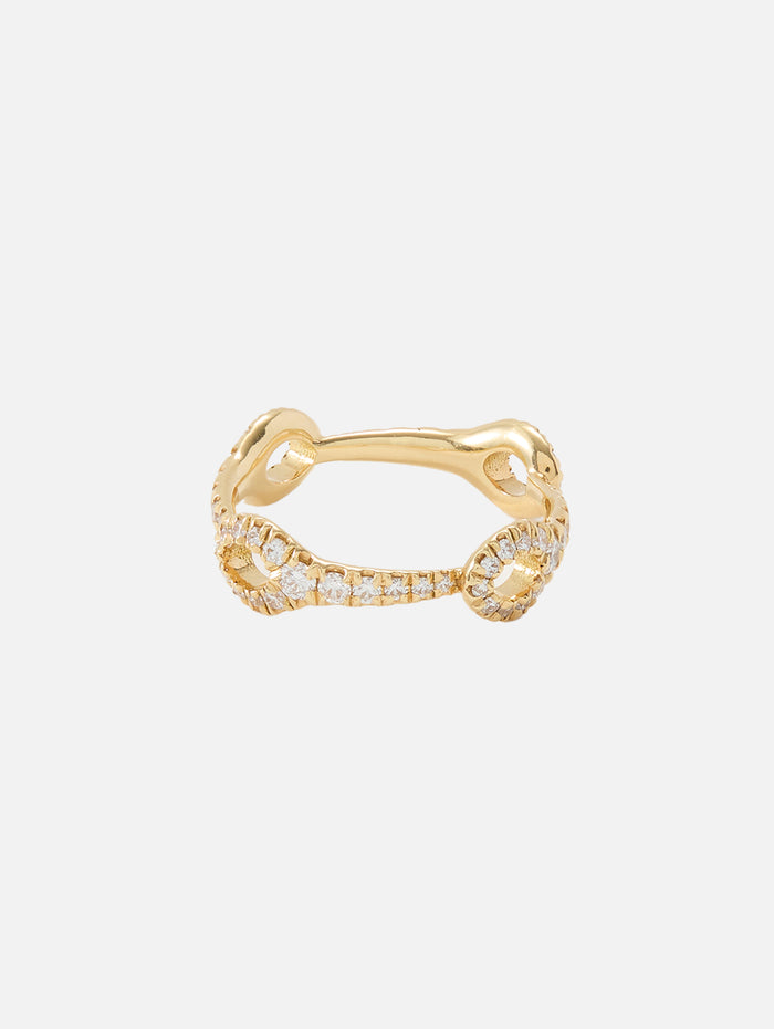 Lola Needle Ring Small,MELISSA KAYE,YELLOW GOLD,Image 1