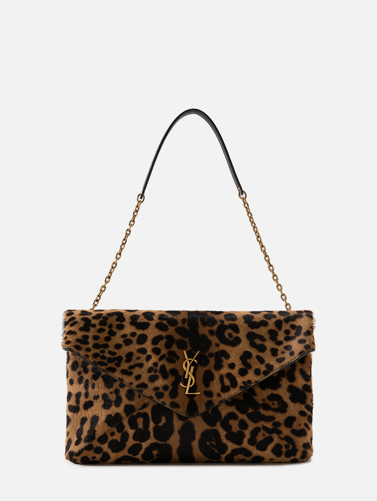 Envelope Chain Bag,SAINT LAURENT,BROWN/NOIR,Image 1