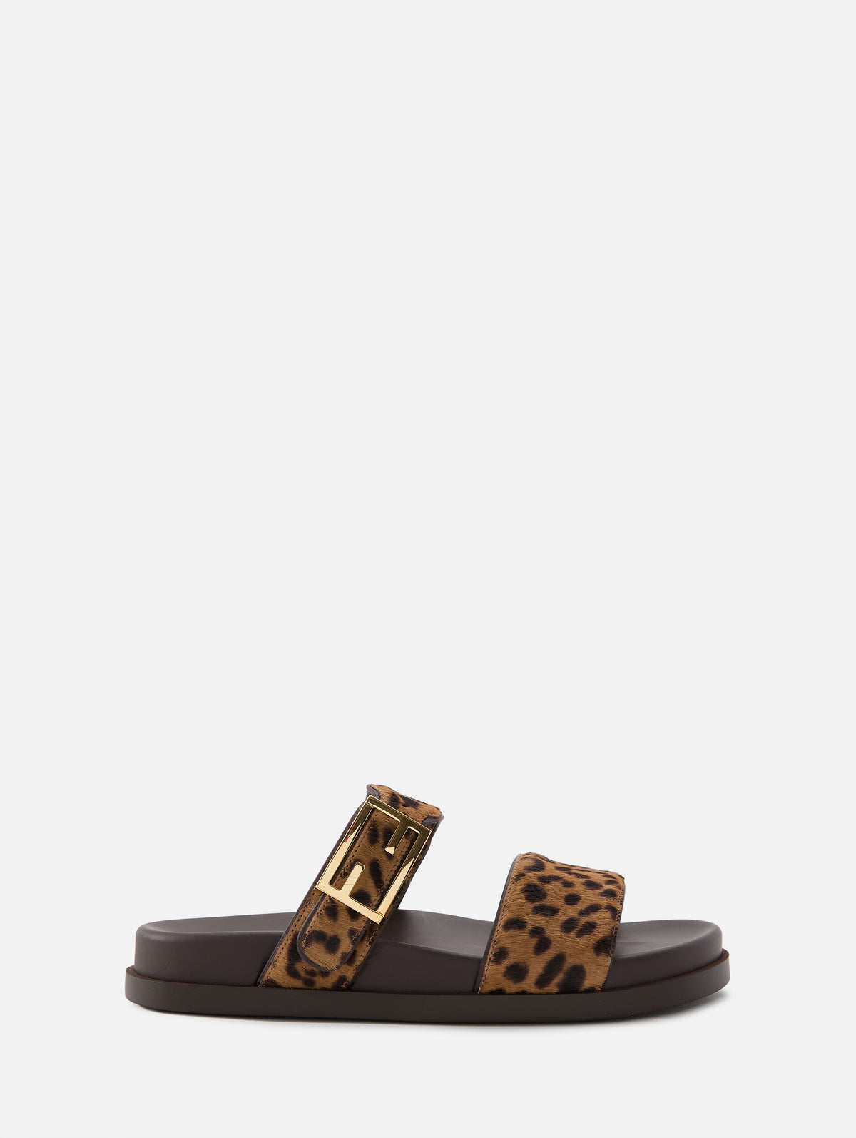 Fendi Buckle Sandal,FENDI,MARRONE BROWN,Image 1