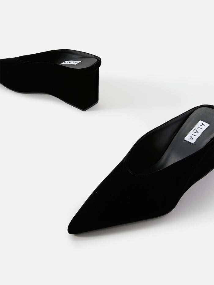 Wedge Mule 75mm,ALAIA,NOIR,Image 1