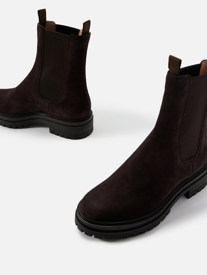 Chester Suede Boot,GIANVITO ROSSI,MOCHA,Image 1