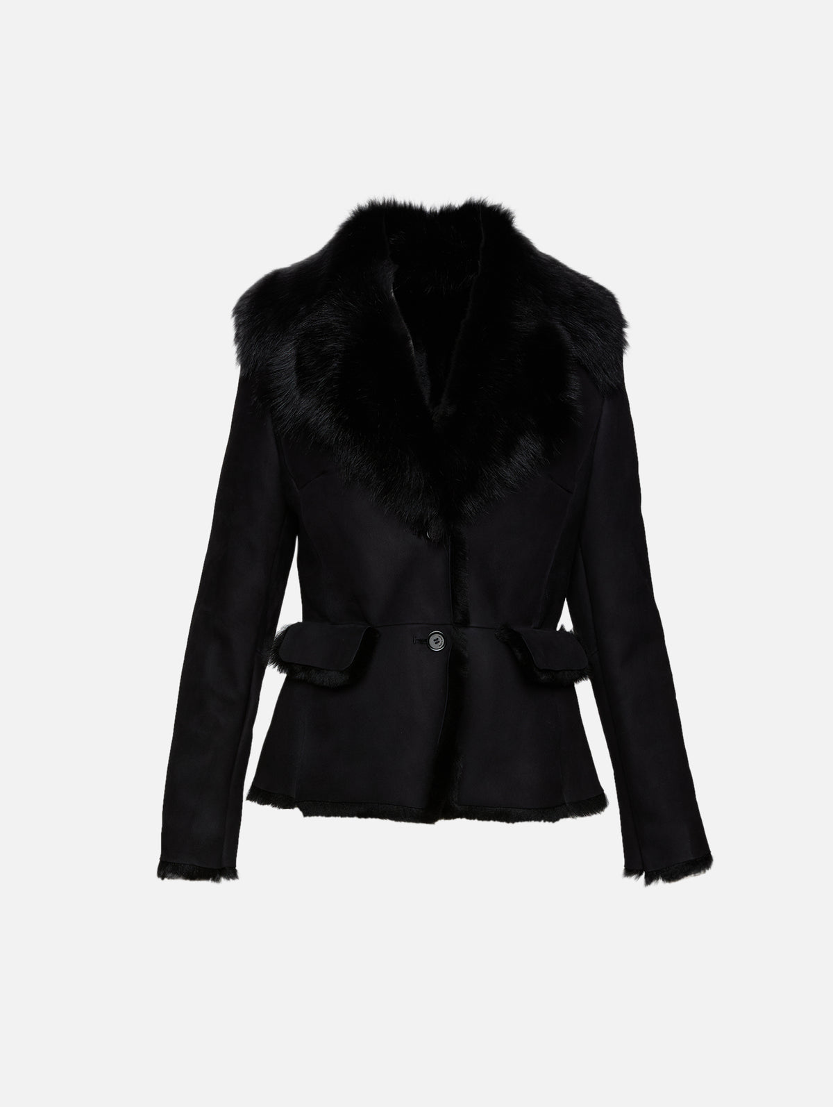 Leather Jacket,MAGDA BUTRYM,BLACK,Image 1