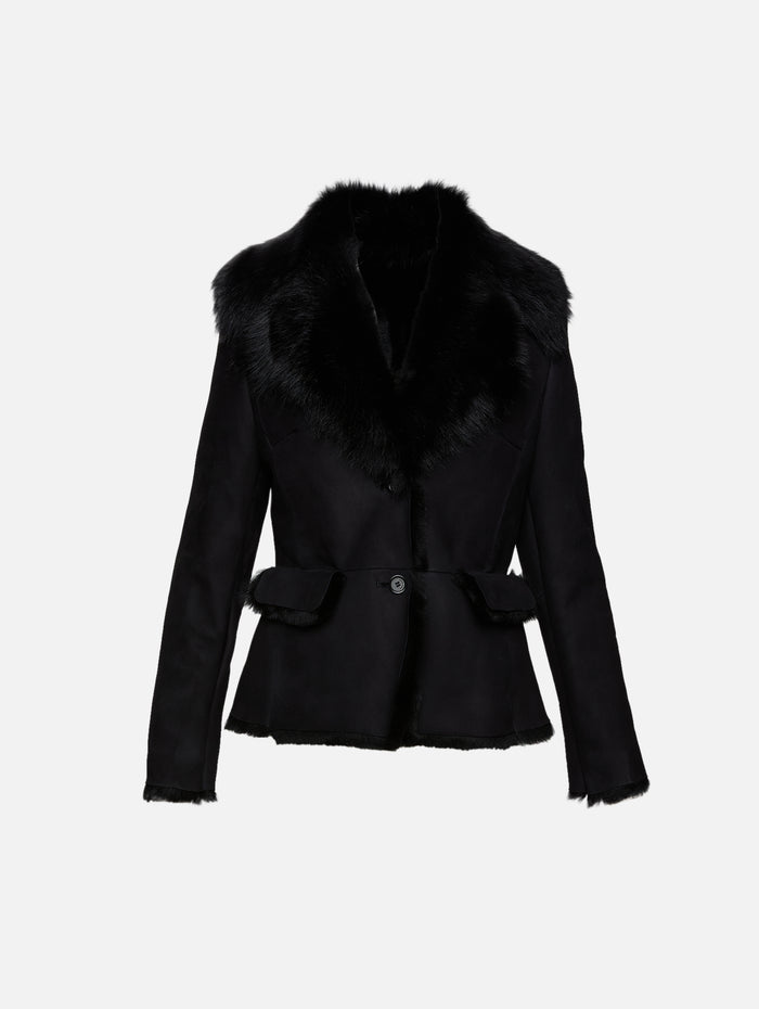 Leather Jacket,MAGDA BUTRYM,BLACK,Image 1