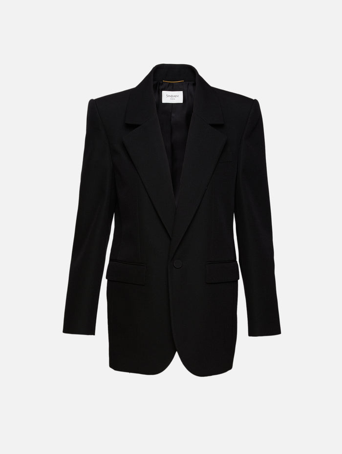 Suit Jacket,SAINT LAURENT,BLACK,Image 1