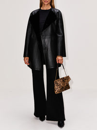 Sannie Reversible Coat,BY MALENE BIRGER,BLACK,Image 4