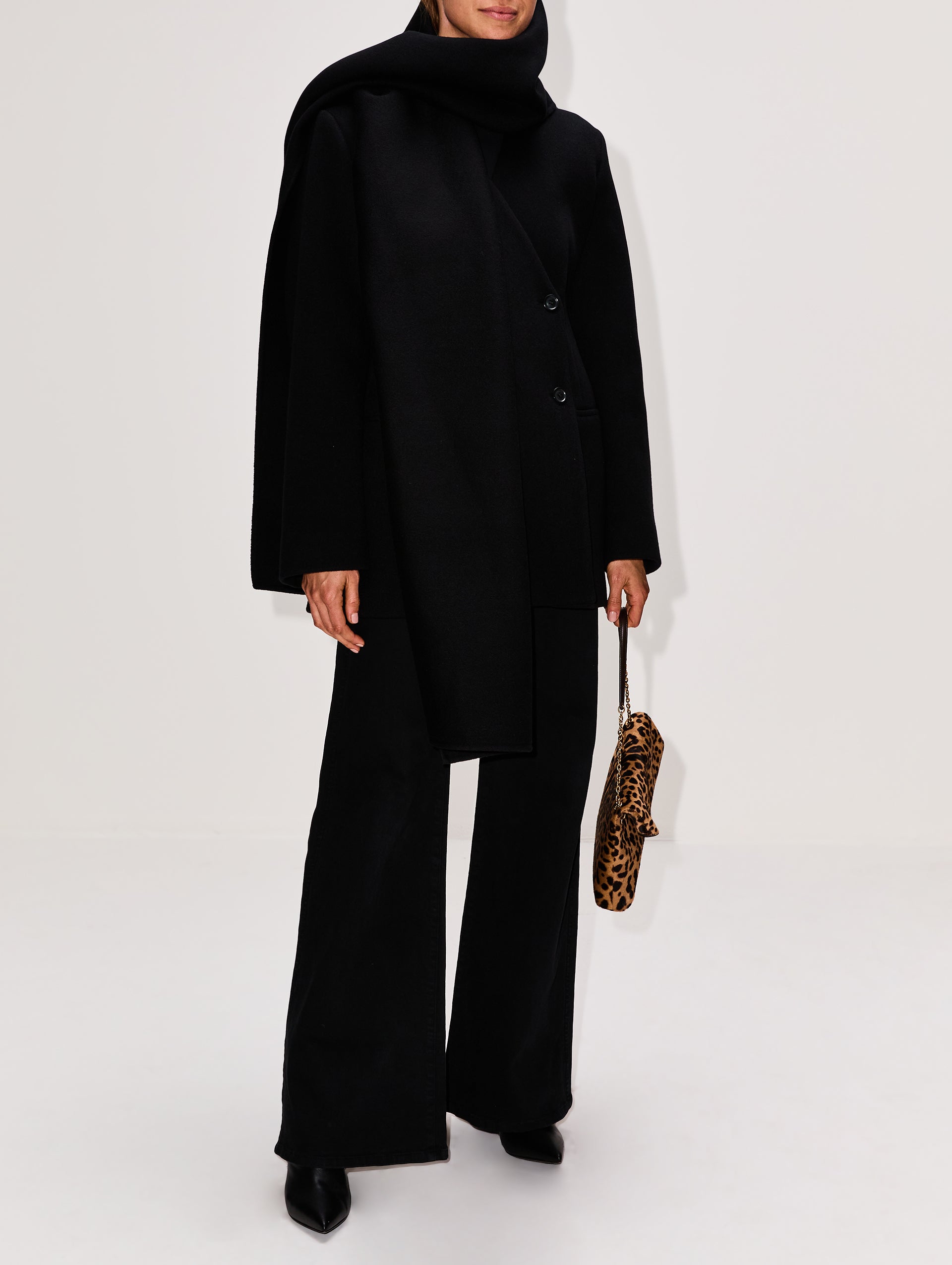 Short Scarf Coat | ANOTHER TOMORROW | elysewalker