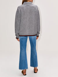 Button Up Cardigan,GUCCI,URBAN GREY,Image 3