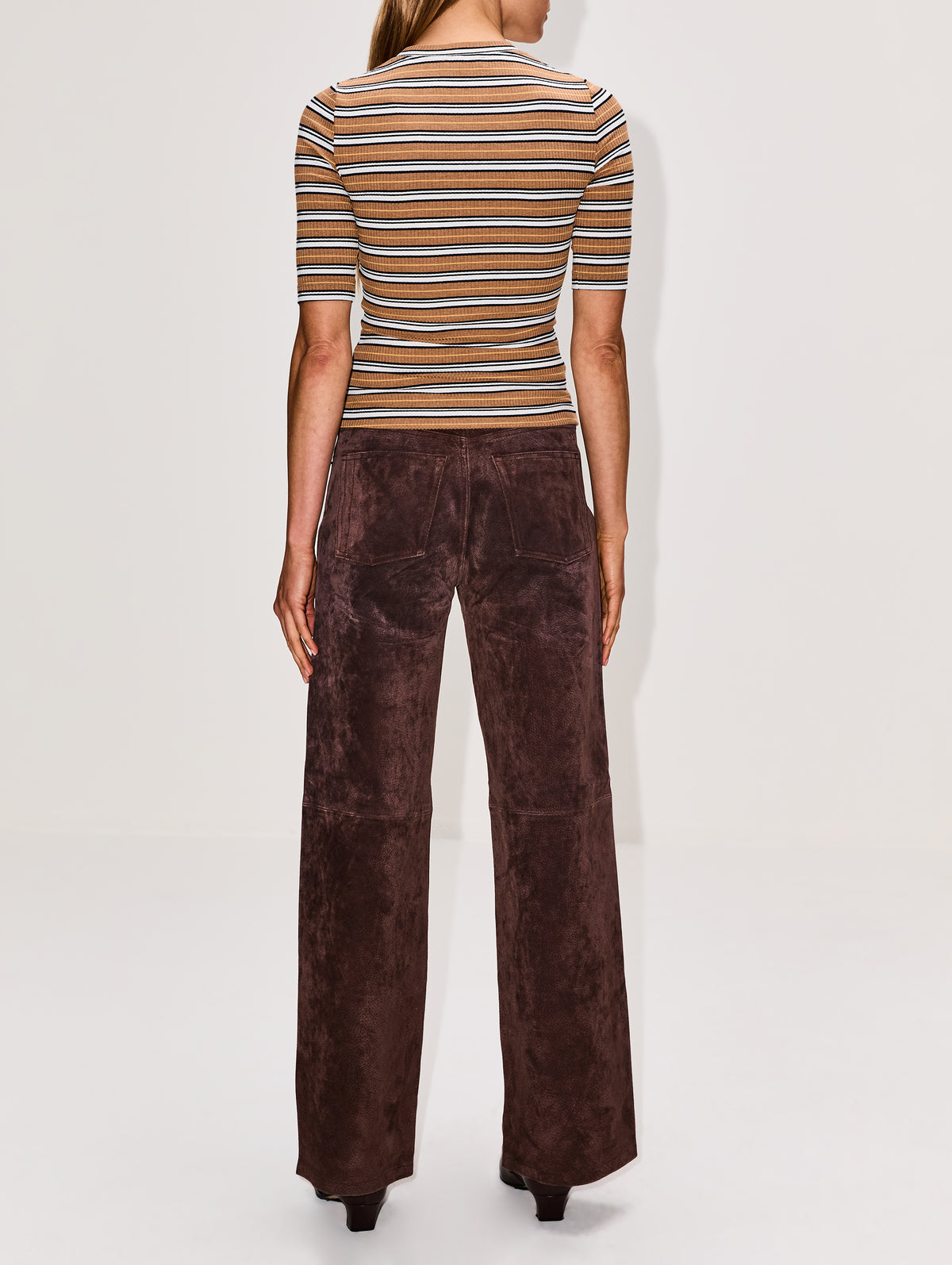 Cropped Sleeve T-Shirt,ROSETTA GETTY,MULTI,Image 3