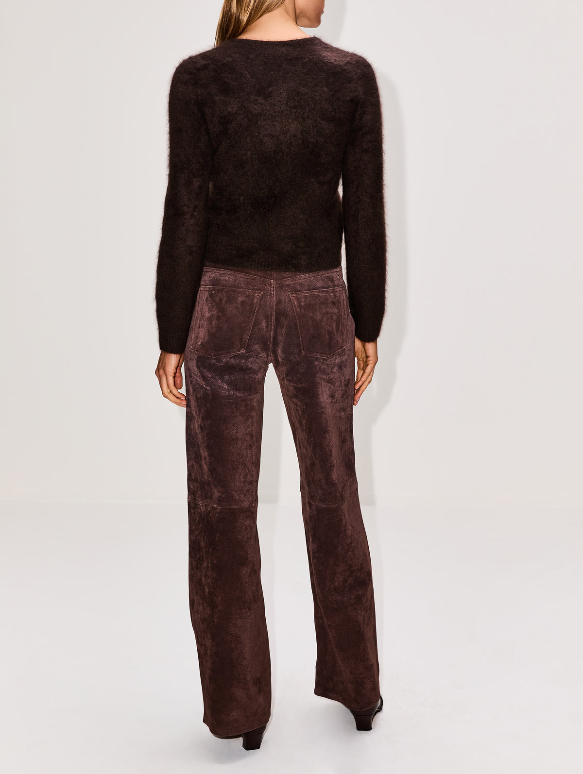 Cool Pant,STILL HERE NYC,CHOCOLATE SUEDE,Image 4